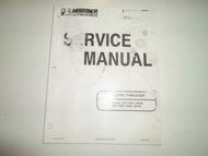 1991 Mariner Outboards Electric Thruster T/R33 Service Manual WATER DAMAGED