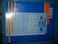 1991 GM CHEVY ASTRO VAN Service Repair Shop Manual OEM FACTORY DEALERSHIP