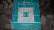 1991 FORD FESTIVA Service Repair Shop Manual OEM 91 FACTORY DEALERSHIP