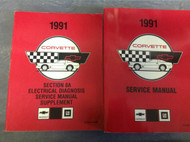 1991 Chevrolet Chevy CORVETTE Service Shop Repair Manual Set BRAND NEW W EWD