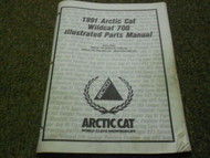 1991 Arctic Cat Wildcat 700 Illustrated Parts Catalog Manual FACTORY OEM x