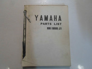 1990s Yamaha Mini Enduro JT1 Parts List Manual FACTORY OEM BOOK 90s DEALERSHIP