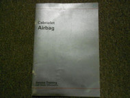 1990 VW CABRIOLET Airbag Service Training Shop Manual FACTORY OEM BOOK 90