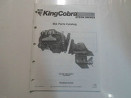 1990 OMC King Cobra Stern Drives 454 Parts Catalog Manual PRELIMINARY BOOK 90