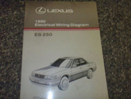 1990 Lexus ES250 ES 250 Electrical Wiring Diagram Service Shop Manual OEM EWD 90
