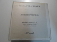 1990 Land Rover Sterling Models 827 Workshop Repair Manual BINDER FACTORY OEM
