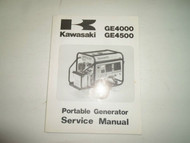 1990 Kawasaki GE4000 GE4500 Portable Generator Service Repair Shop Manual OEM 90