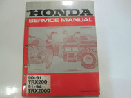 1990 1991 1992 1993 1994 Honda TRX200 TRX200D Service Shop Repair Manual OEM NEW