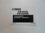1989 Yamaha PZ480N PZ480EN Snowmobile Owners Manual FACTORY OEM BOOK 89 DEAL