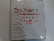 1989 Suzuki Sidekick 1.3L Parts Catalog Manual FACTORY NOVEMBER BINDER OEM 89