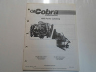 1989 OMC Cobra Stern Drives 460 Parts Catalog Manual PRELIMINARY EDITION OEM