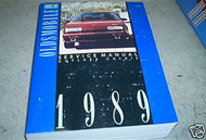 1989 Oldsmobile Cutlass Calais Shop Service Repair Manual OEM Engine Powertrain