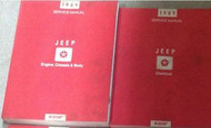 1989 JEEP WRANGLER Cherokee Wagoneer Service Shop Repair Manual Set FACTORY 2 vo