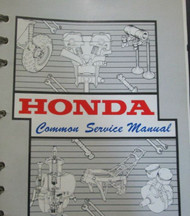 1989 Honda Common Service Repair Shop Manual BRAND NEW