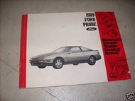 1989 FORD PROBE Electrical Wiring Diagrams Troubleshooting Shop Manual EVTM