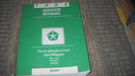 1989 DODGE RAM VAN WAGON FWD Service Repair Shop Manual FWD OEM FACTORY 1989