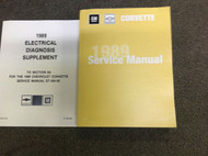 1989 Chevrolet Chevy CORVETTE Service Repair Shop Manual FACTORY SET NEW W EWD X