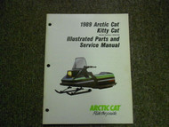 1989 ARCTIC CAT KITTY CAT Illustrated Service Parts Catalog Manual FACTORY OEM x