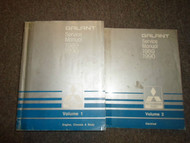 1989 1990 Mitsubishi Galant Service Repair Shop Manual 2 VOL SET WORN x 89 90