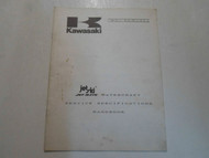 1989 1990 Kawasaki Jet Ski Watercraft Service Specifications Handbook Manual OEM
