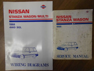 1988 Nissan Stanza Wagon Service Repair Shop Manual Set Factory OEM Book 88
