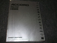 1988 Honda ACCORD Service Repair Shop Workshop Manual OEM FACTORY 1988 Book