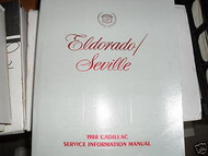 1988 GM Cadillac Eldorado Seville Service Shop Repair Manual OEM FACTORY