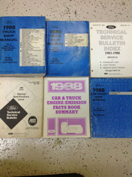 1988 Ford F-150 F250 F-250 350 Bronco Truck Service Shop Repair Manual Set 6 bks