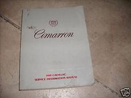 1988 Cadillac Cimarron Factory Service Repair Manual 88