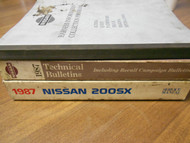 1987 Nissan 200SX Service Repair Shop Manual Factory SET W EXTRAS OEM LOT 1987 x