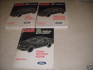 1987 FORD ESCORT TEMPO MERCURY TOPAZ Shop Repair Service Manual Set 3 VOLUME OEM