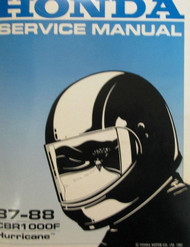 1987 1988 Honda CBR1000F CBR Bike Service Shop Repair Manual NEW FACTORY BOOK
