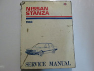 1986 Nissan Stanza Service Repair Shop Manual Factory OEM Book USED WEAR 86