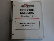 1986 MerCruiser # 10 Marine Engines GM 4 Cylinder Service Manual BINDER FACTORY