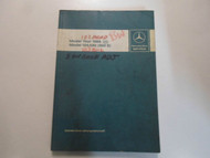 1986 Mercedes Benz Model 124.030 300 E Introduction into Service Manual WORN OEM
