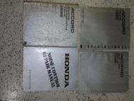 1986 Honda Accord Service Shop Repair Manual Set OEM W BODY & NOISE BOOK