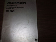 1986 HONDA ACCORD Electrical Wiring Diagram Troubleshooting Manual EWD OEM 86