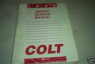 1986 Dodge Colt Service Repair Shop Manual Oem