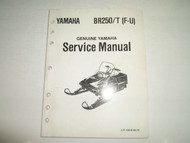 1985 Yamaha BR250 BR 250 T Service Manual SNOWMOBILE WATER DAMAGED OEM