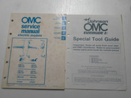 1985 OMC Electric Models Service Manual 12 volt 24 507506 OEM Boat 2 VOLUME SET