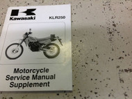 1985 1986 1990 1997 02 2003 KAWASAKI KLR250 KLR 250 Service Repair Shop Manual x