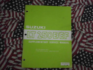 1986 Suzuki LT250E/EF Supplementary Service Manual FACTORY OEM BOOK 86 DEAL