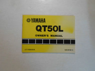 1984 Yamaha QT50L Owners Manual FADED COVER FACTORY OEM BOOK 84 DEALERSHIP