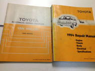1984 TOYOTA VAN Service Repair Shop Manual OEM W ELECTRICAL WIRING DIAGRAM EWD x