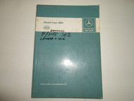 1984 Mercedes Benz Passenger Cars USA Version Introduction into Service Manual