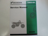 1984 HONDA XR500R Service Shop Repair Manual FACTORY NEW 84 DEALERSHIP BOOK