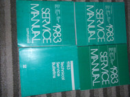 1983 PLYMOUTH GRAN FURY Shop Repair Service Manual Set FACTORY MOPAR 4 BOOKS OEM