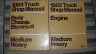 1983 FORD F&B 700 800 900 Truck Service Shop Repair Workshop Manual Set OEM