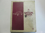 1983 Datsun Nissan 200SX Service Repair Shop Manual Factory OEM Book USED WEAR