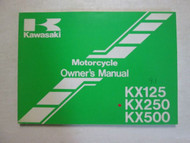 1991 Kawasaki KX125 KX250 KX500 Motorcycle Owner's Operators Manual KAWASAKI NEW